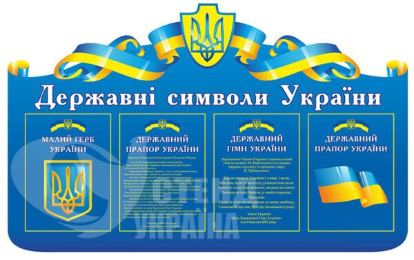 ДЕРАВНІ СИМВОЛИ УКРАЇНИ стенд